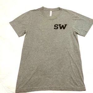 CREW-NECK BOY SW GRAPHIC TEE GREY T-SHIRT IN SOFT COTTON